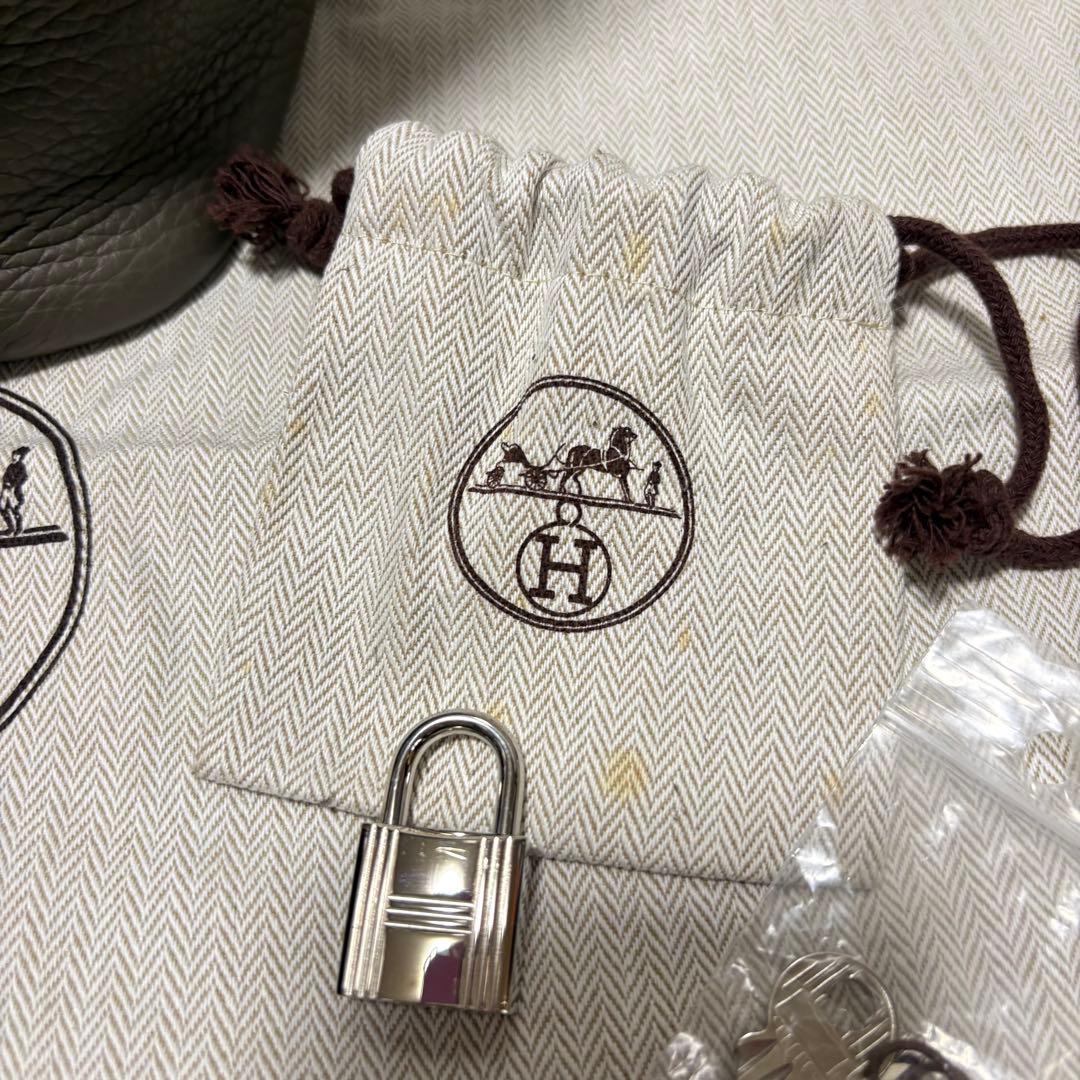 【美品】エルメス　ピコタンロック22 MM トリヨンクレマンス　エタン