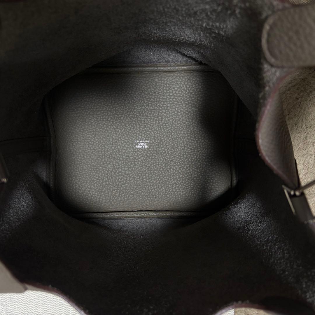 【美品】エルメス　ピコタンロック22 MM トリヨンクレマンス　エタン