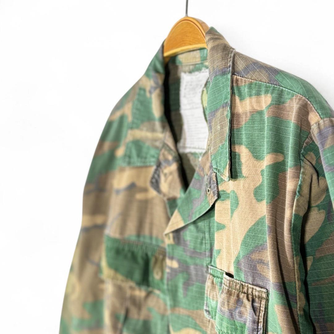 70s USMC BDUジャケット ヴィンテージ ERDL迷彩 ステンシル S