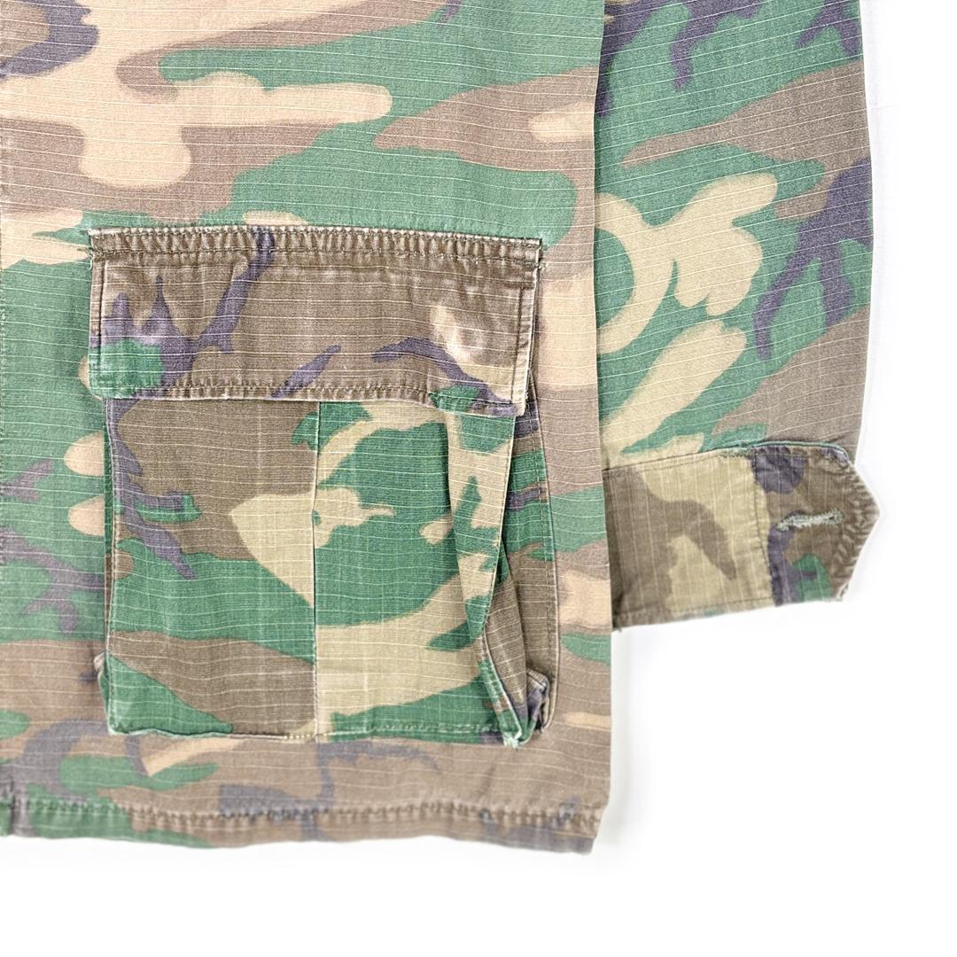 70s USMC BDUジャケット ヴィンテージ ERDL迷彩 ステンシル S