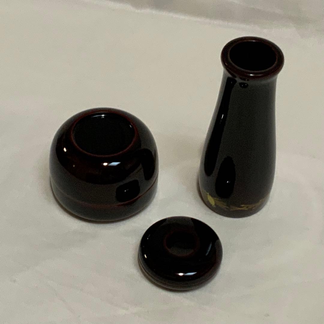 茶道具　漆塗り茶箱と茶器のセット　未使用