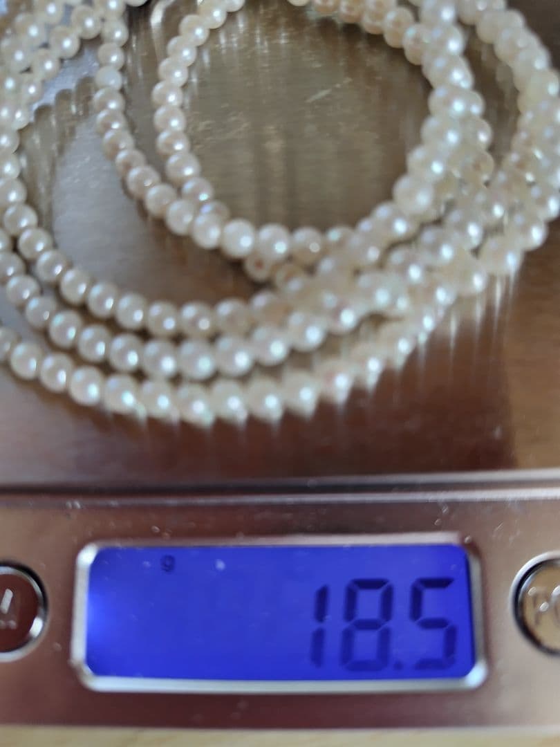 アコヤ真珠ベビーパール　ロングネックレス