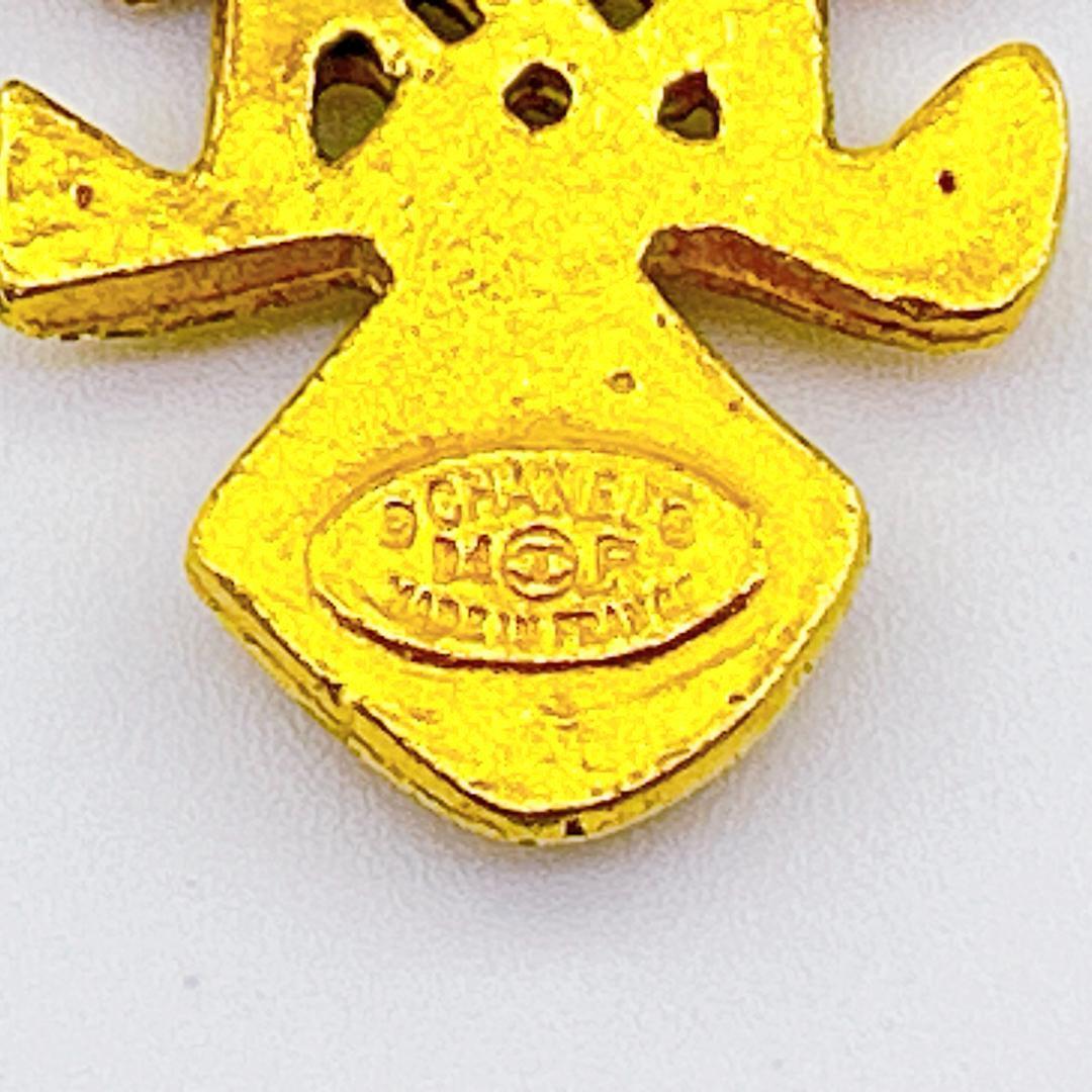 【鑑定済み！】シャネル ブローチ ヴィンテージ 94P ゴールド ココマーク