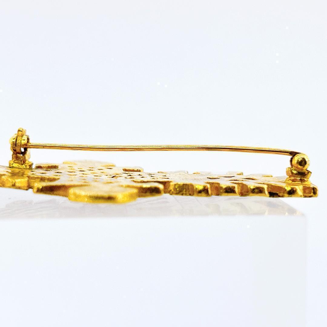 【鑑定済み！】シャネル ブローチ ヴィンテージ 94P ゴールド ココマーク