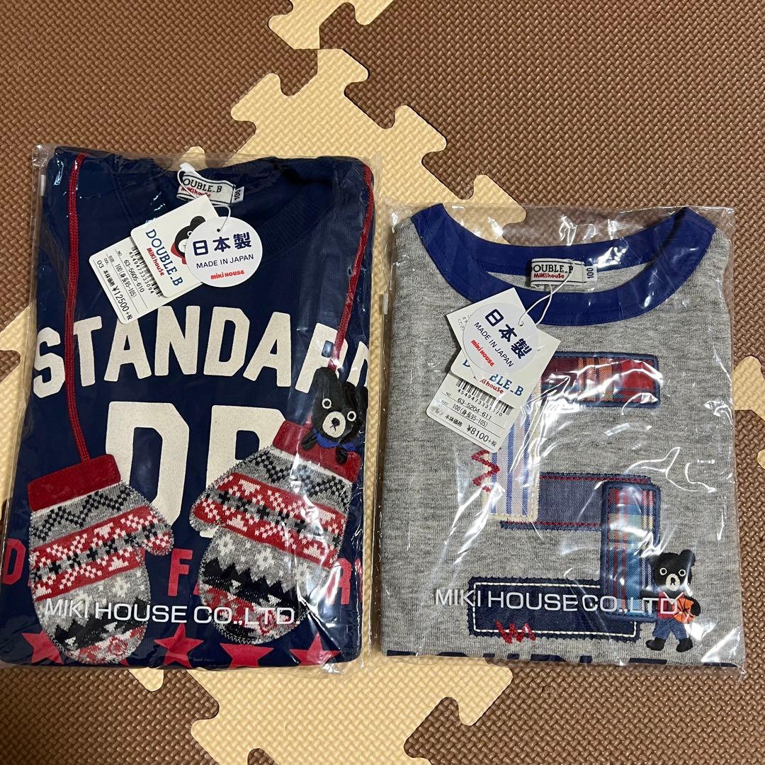 新品未開封　ミキハウス　タブルビー　トレーナー　Tシャツ　長袖　100cm