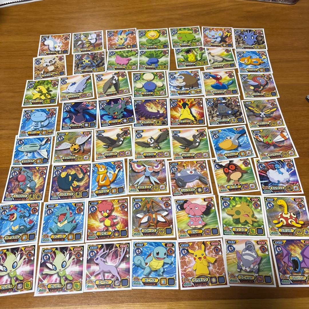 ポケモン　シール烈伝　まとめ　技シール　全国図鑑pro ピカチュウ　リザードン