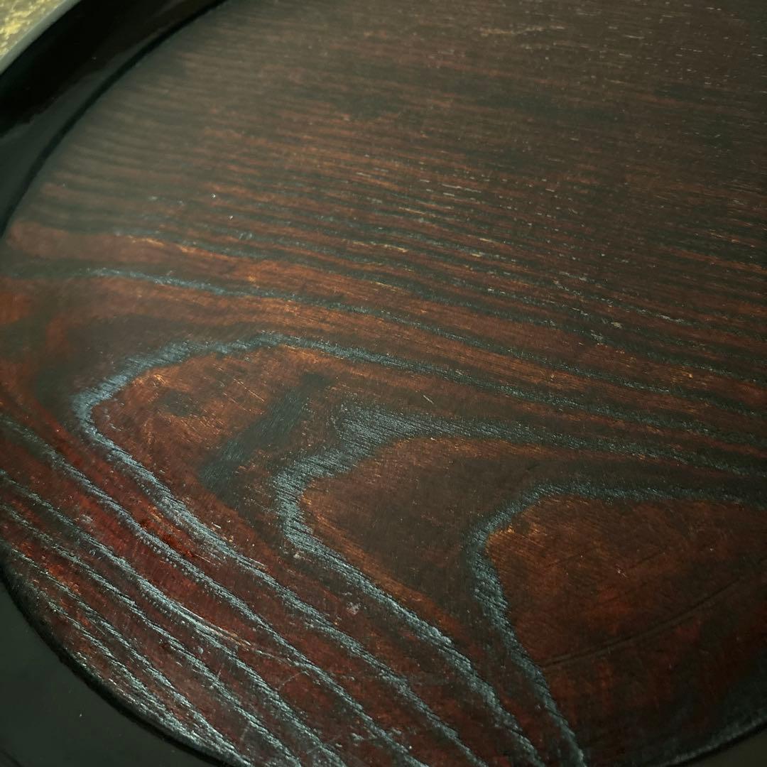 木地盆　丸盆　栗盆　くり抜き盆　骨董　アンティーク　 茶懐石　古美術　酒器　李朝