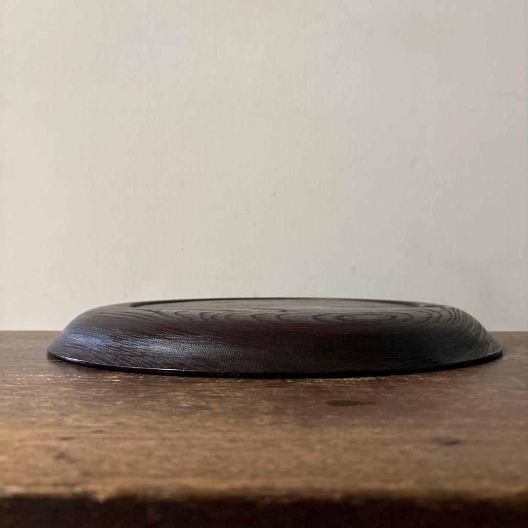 木地盆　丸盆　栗盆　くり抜き盆　骨董　アンティーク　 茶懐石　古美術　酒器　李朝