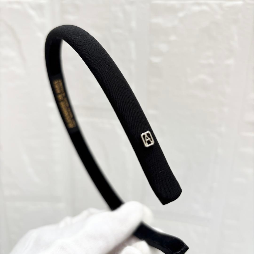 【未使用級】アレクサンドルドゥパリ　カチューシャ　黒　1cm TIMELESS