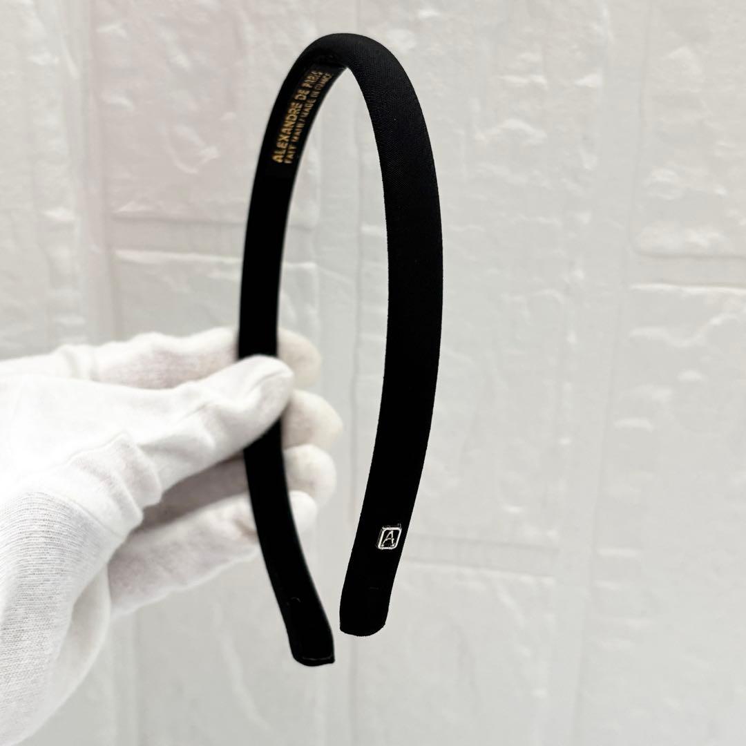 【未使用級】アレクサンドルドゥパリ　カチューシャ　黒　1cm TIMELESS