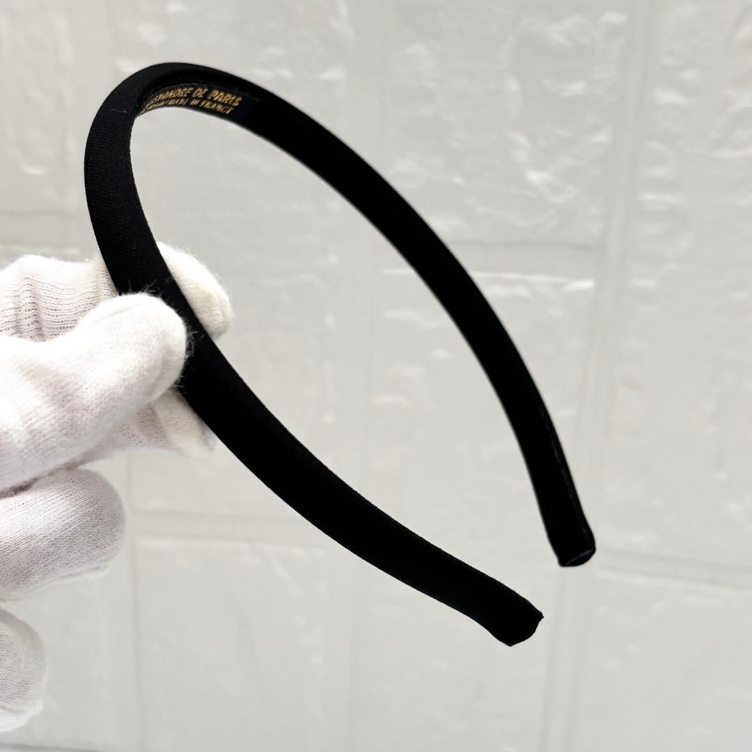 【未使用級】アレクサンドルドゥパリ　カチューシャ　黒　1cm TIMELESS