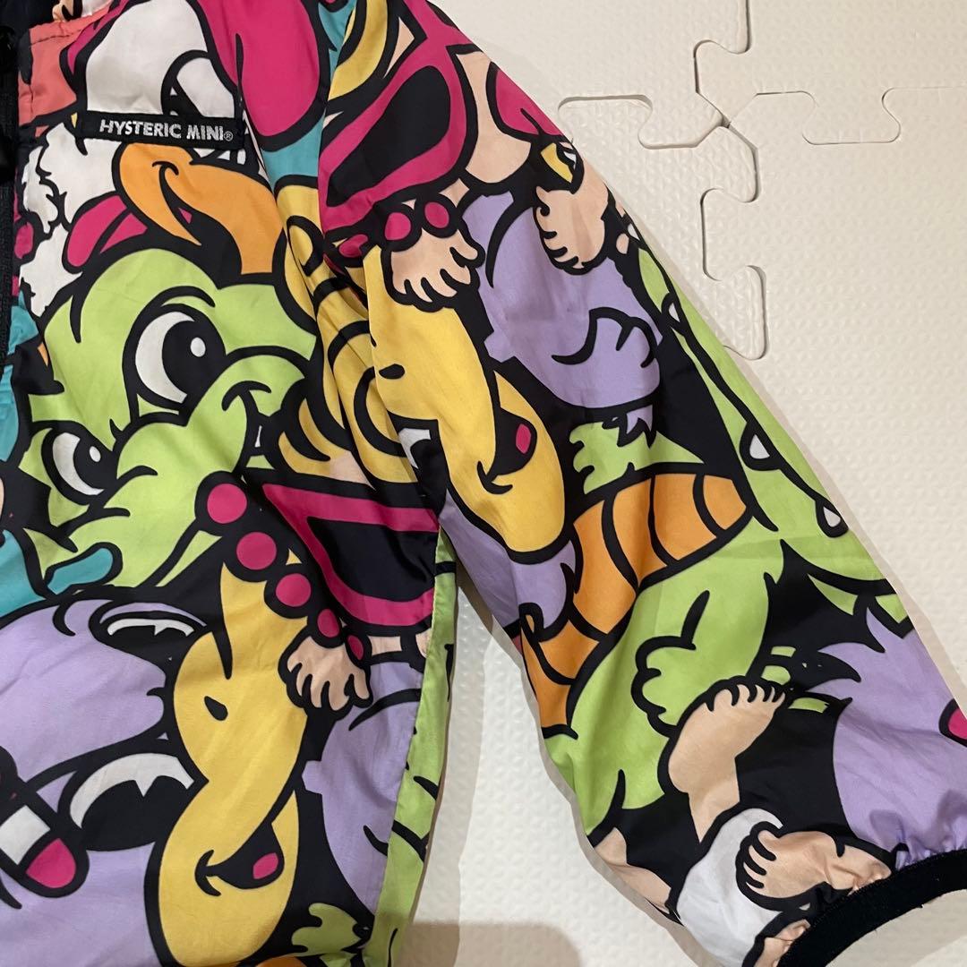 美品　ヒスミニ リバーシブル アウター90