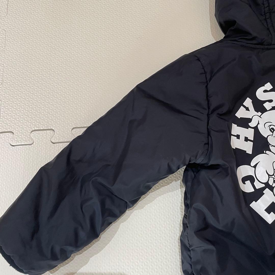 美品　ヒスミニ リバーシブル アウター90