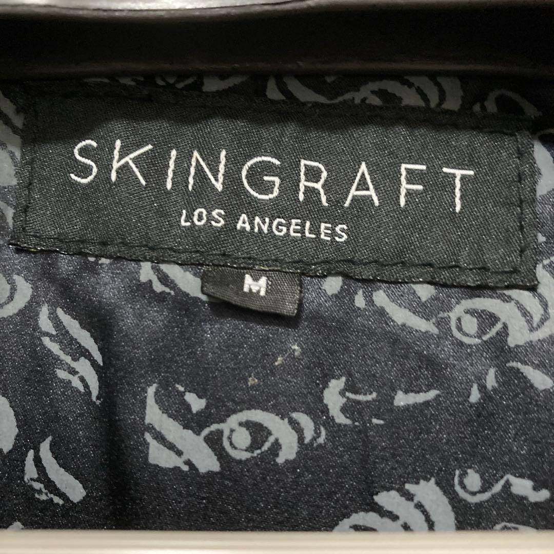 アーカイブ　SKINGRAFT ムートン　レザー シングルライダースジャケット