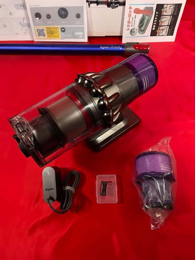 ダイソン⑥V11SV14 ２ヘッドから選択　美品ブルーパイプ　補強型トリガー装着