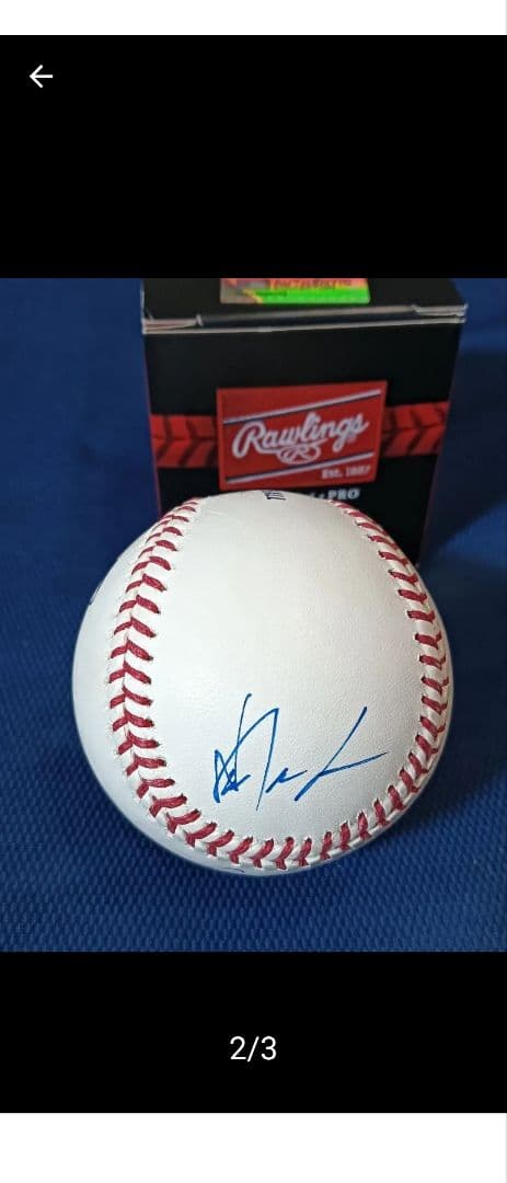 ドジャース 大谷翔平　山本由伸　直筆サインボール　MLB公式球　試合球