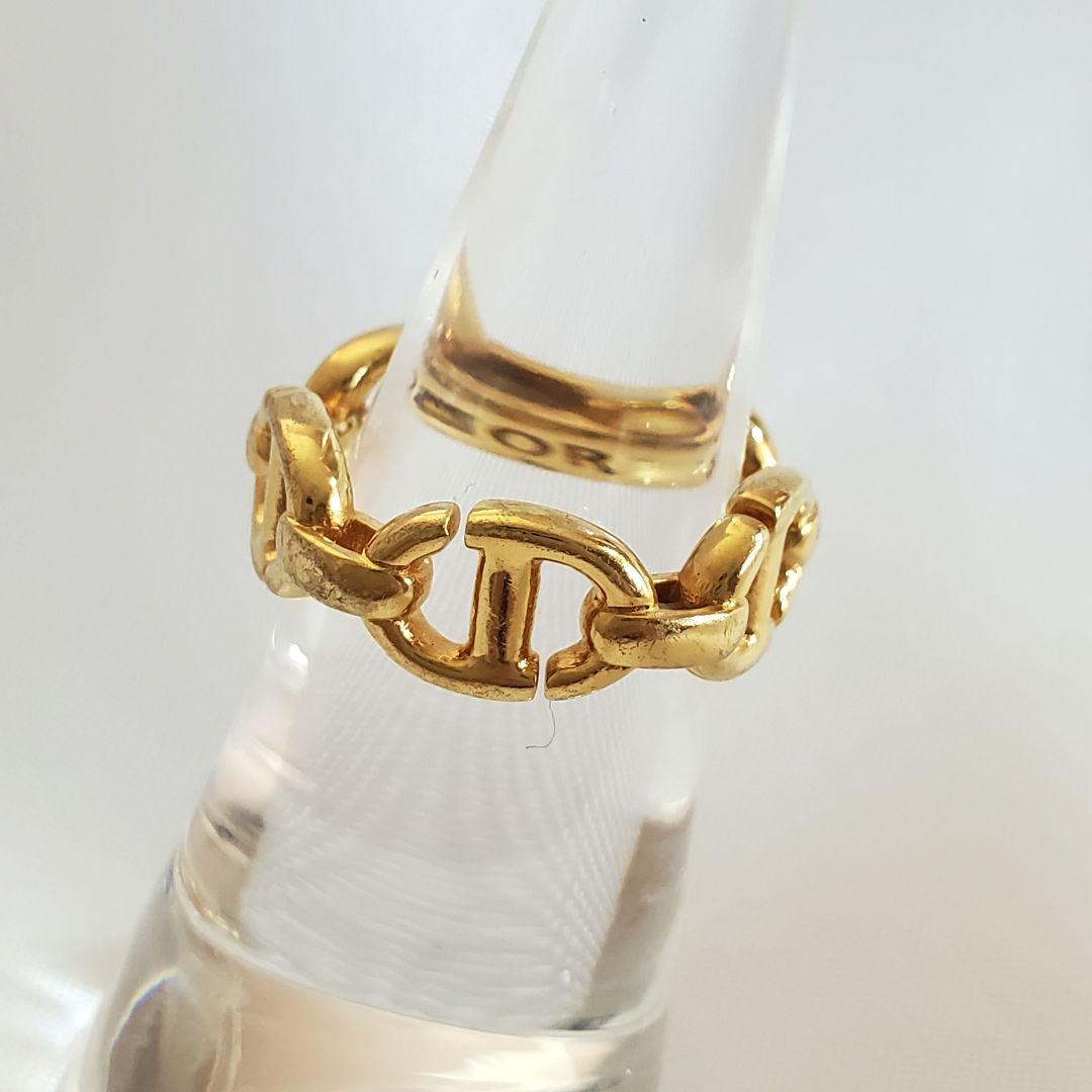 本日限定セール❕DIOR【箱・袋・紙袋・チャーム付】 CD Navyリング10号