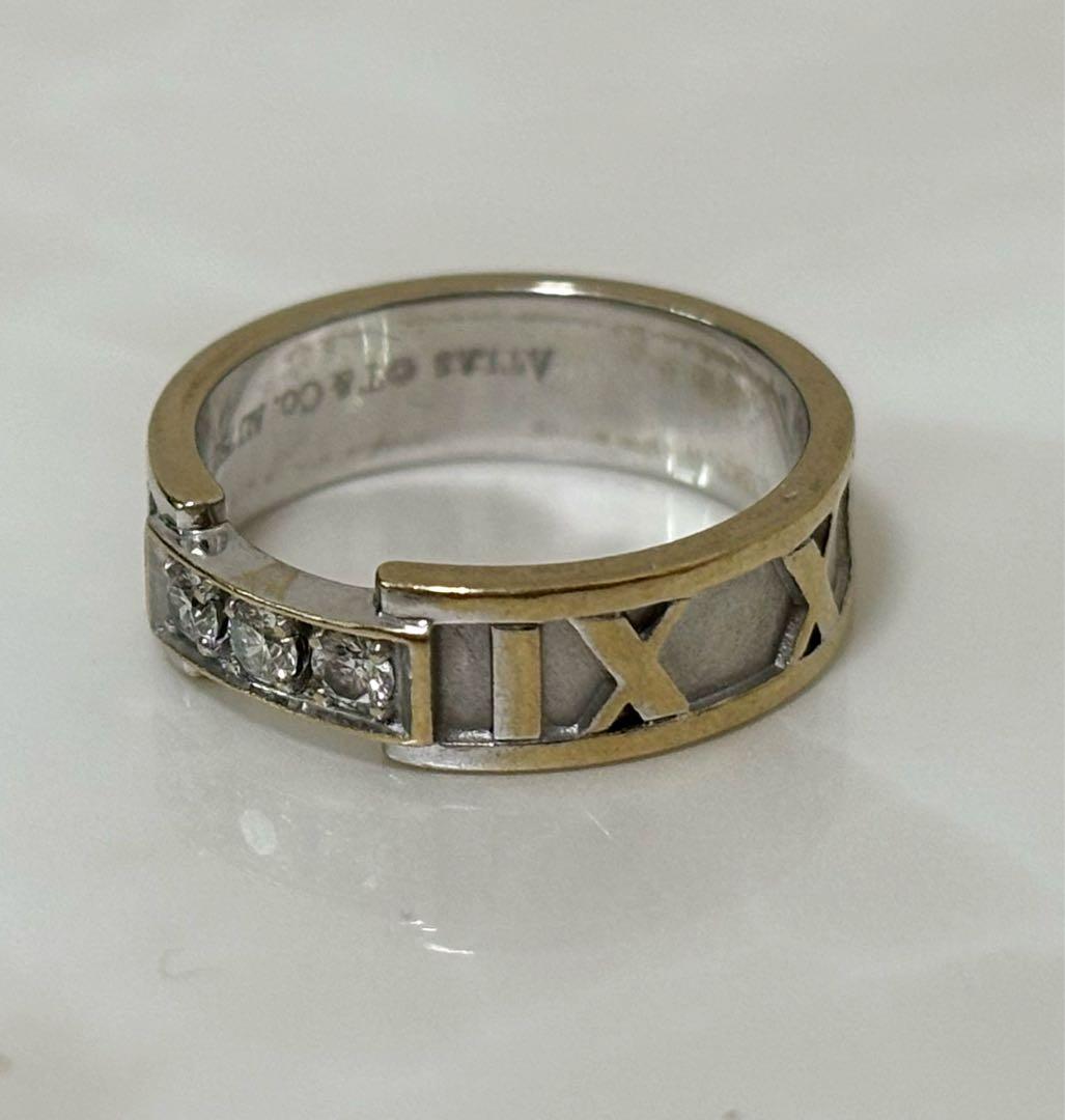 Tiffany&Co. ティファニー アトラス リング WG ダイヤ