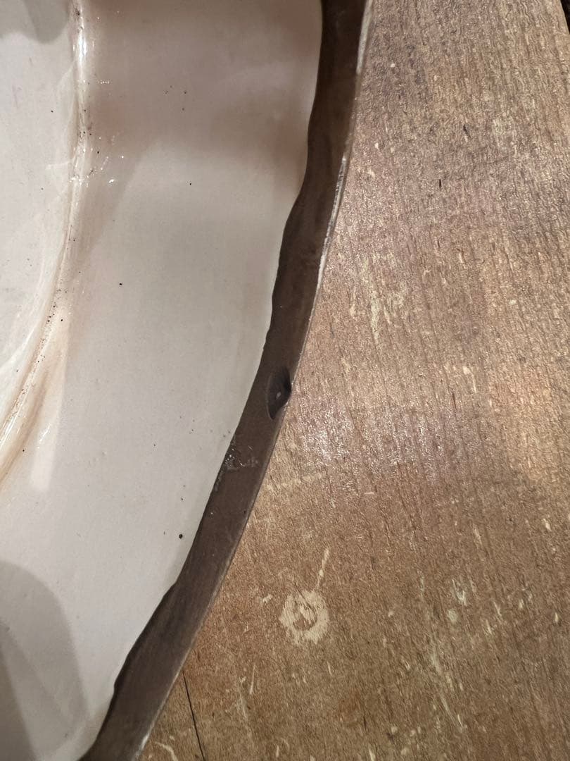 明治期 白薩摩 金襴手 人物文 蓋物 盛上金彩 細密画 割れなし　アンティーク品