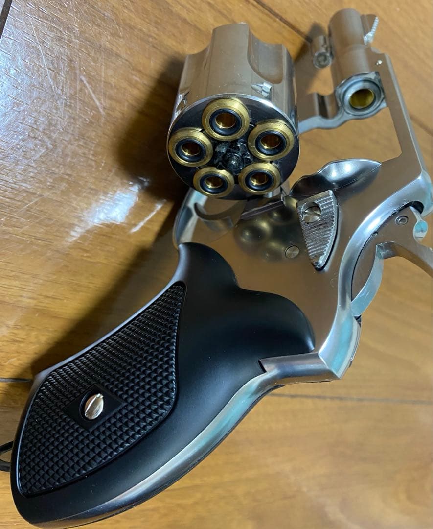 マルシン工業ポリスリボルバーニューナンブ シルバー6ミリBB弾希少ヘビーウェイト