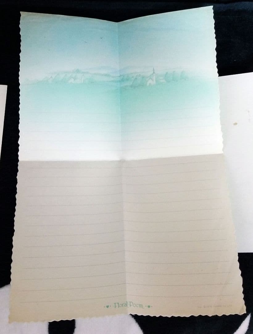 【激レア】floralpoem フローラルポエム　封筒　レターセット　昭和レトロ