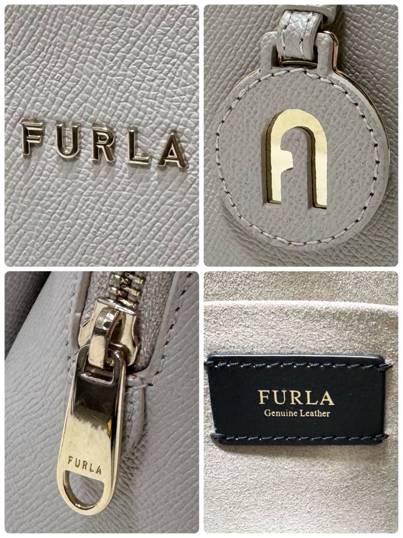 ✨保証書付き✨フルラ 現行 ヴィットリア ショルダーバッグ 現行ロゴ グレージュ