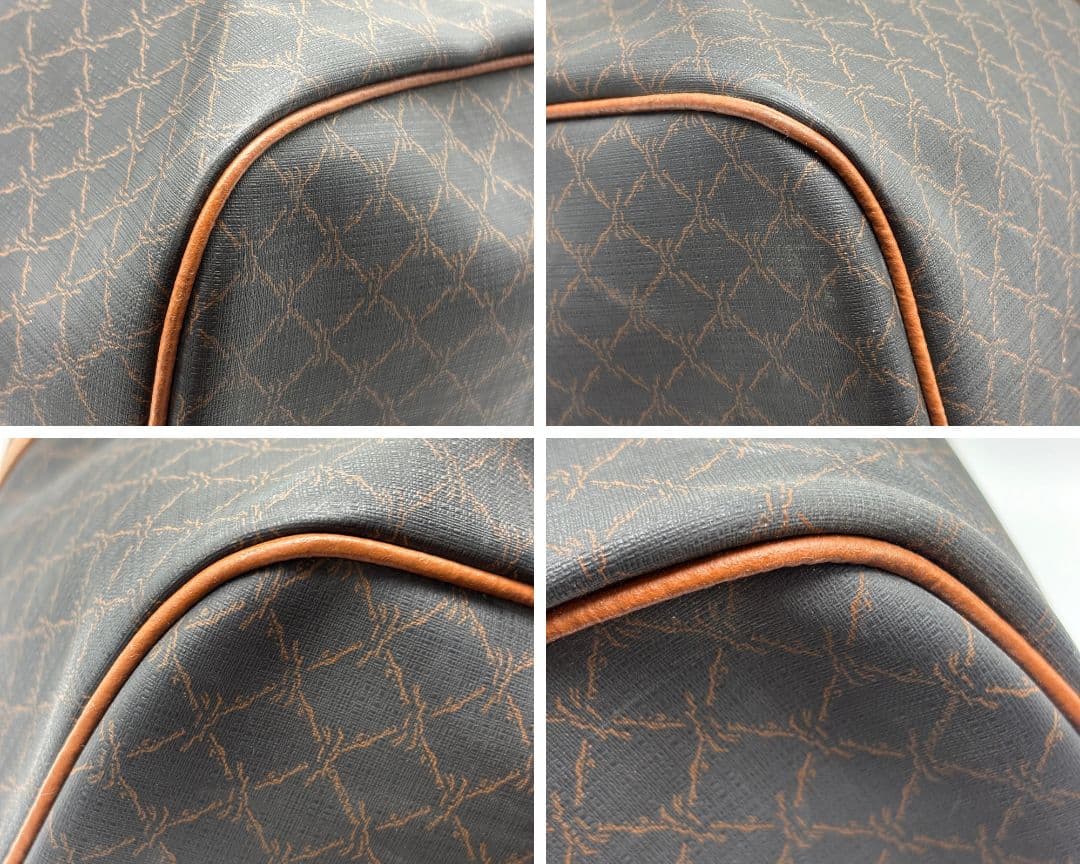 【美品】LONGCHAMP　ロンシャン　ボストンバッグ　トラベルバッグ　総柄