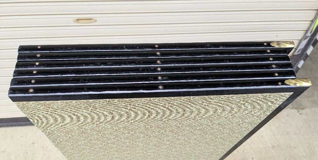 【秀峰銘】山水図屏風 風景図約259×116㎝ 金紙 片面 六曲 屏風 日本画