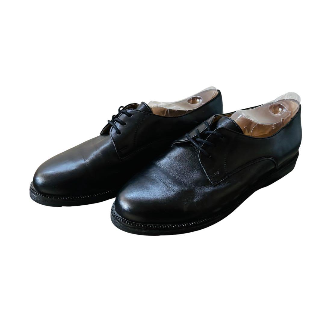 [フランス軍22]実物レザーサービスシューズサイズ42約25.5〜26.5cm