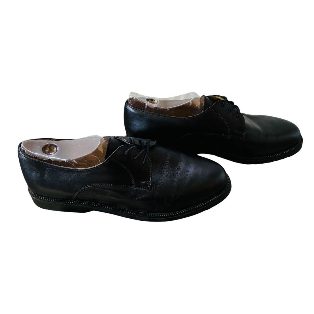 [フランス軍22]実物レザーサービスシューズサイズ42約25.5〜26.5cm