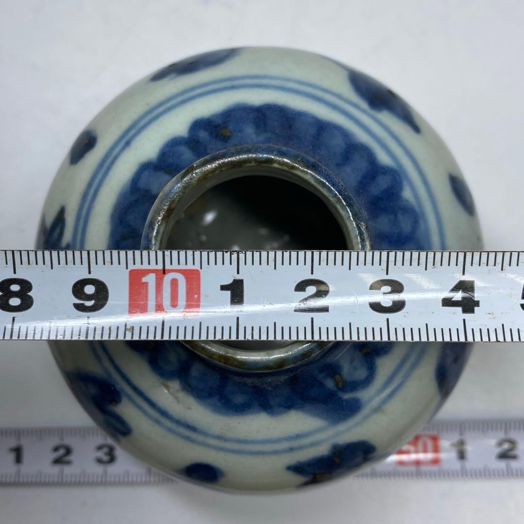 中国明時代 古染付茶入 h8.5cm 東キ8-0121☆2F トヒチ