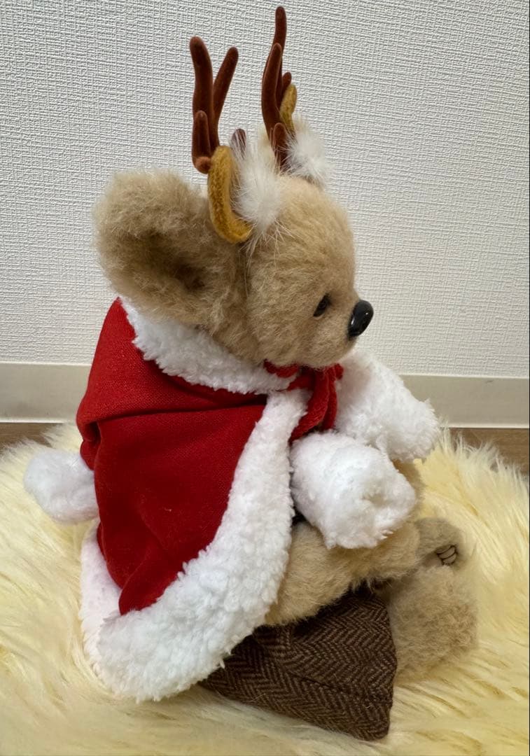 海外作家様作　トナカイコスチュームのテディベア