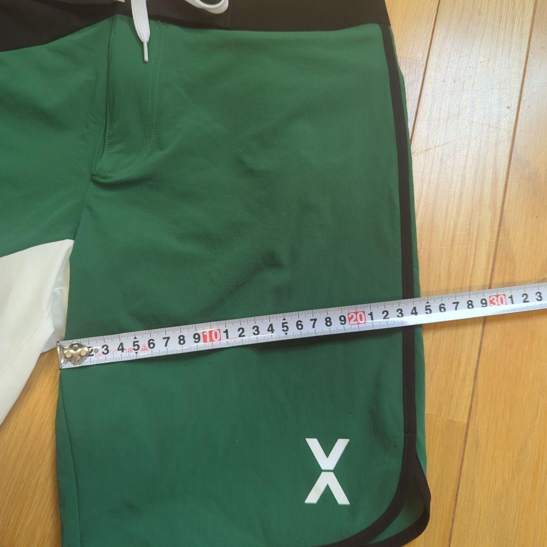 VEATM サーフパンツ Mサイズ 水着 緑/白/黒