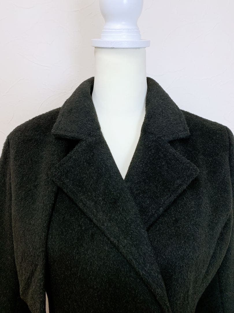 美品 Louere ウエストシェイプフレアチェスターコート M