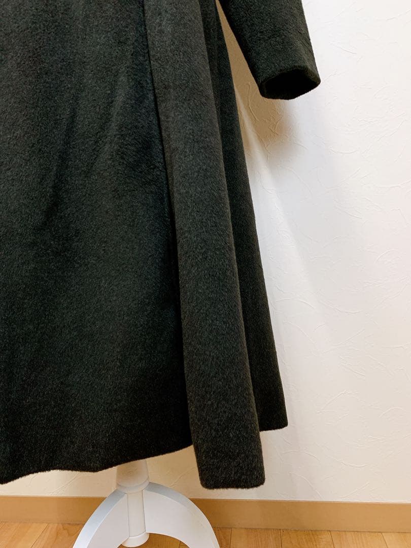 美品 Louere ウエストシェイプフレアチェスターコート M