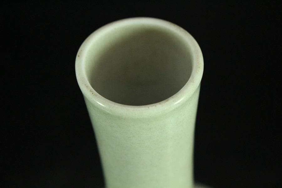 中国美術 青花 首長瓶 高25cm(K-A202)