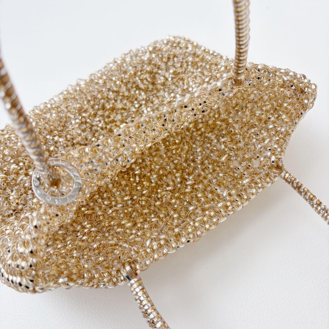 極美品　アンテプリマ　スタンダード　スクエア　ミディアム　シルバーゴールド