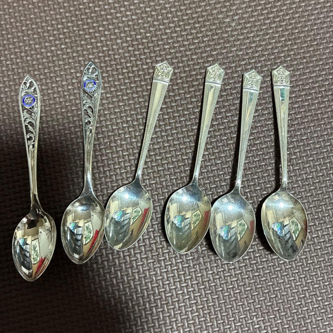 ‼️超希少‼️ロータリーインターナショナル シルバースプーン 2本計６本純銀約90g