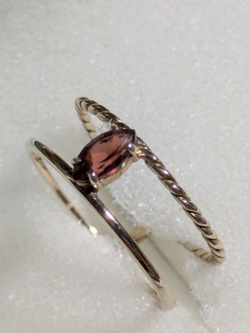 ル*ナ様 k10ガーネット　9号リング