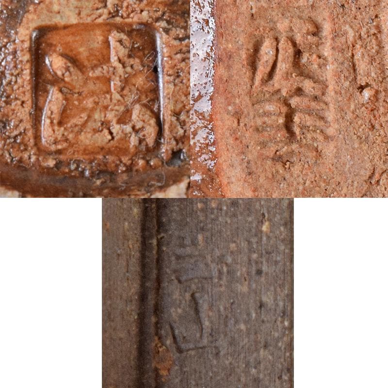 萩焼　十三代坂田泥華作など　ぐい呑み　十種　黒田陶々庵極め箱　M　R8426