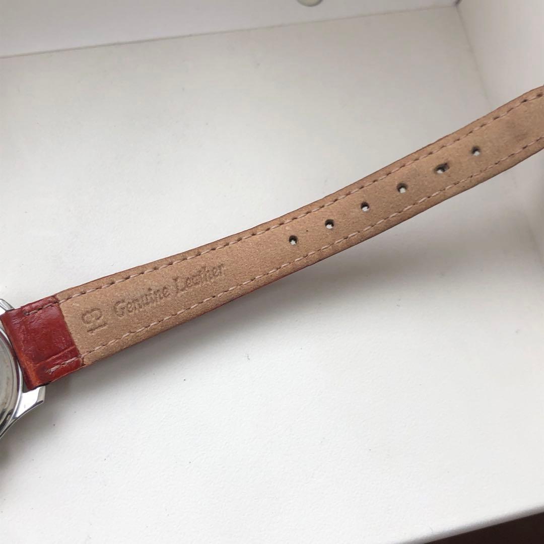 【美品】FENDI フェンディ 210L 腕時計 ピンク文字盤 ブラウンレザー