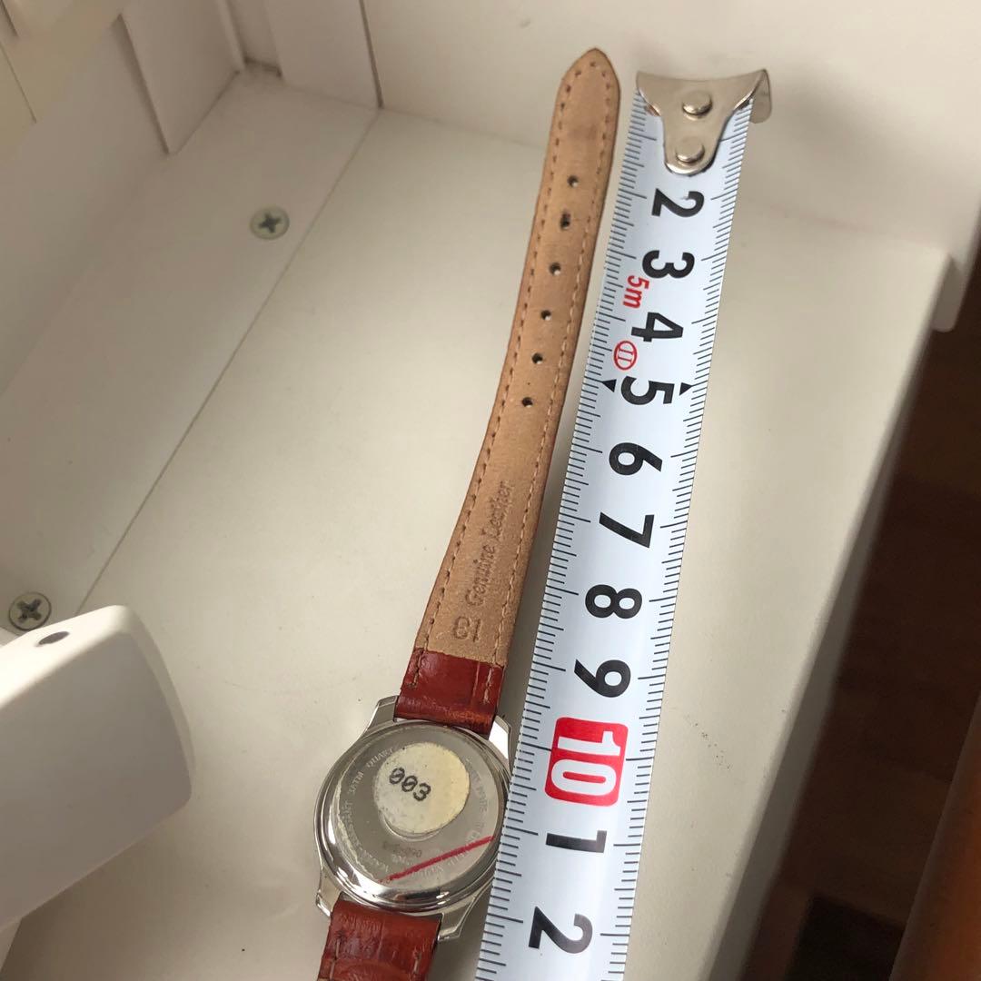 【美品】FENDI フェンディ 210L 腕時計 ピンク文字盤 ブラウンレザー