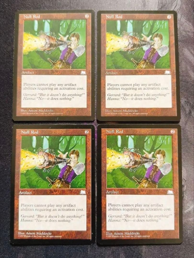 無のロッド　英語　4枚セット