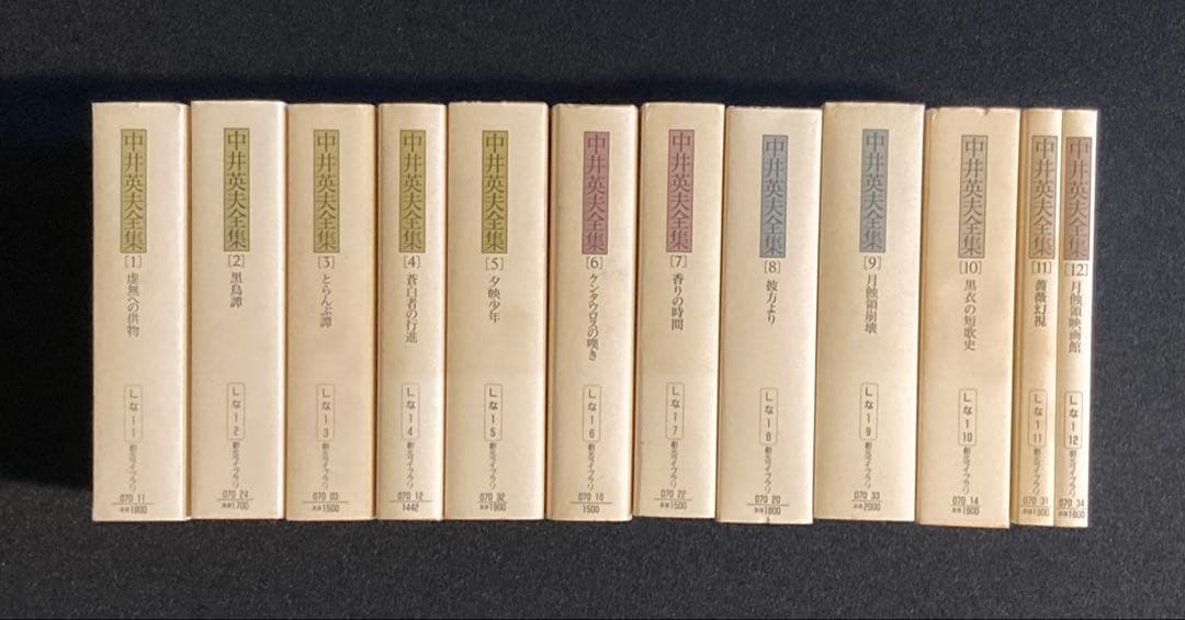No.674《おすすめ》『中井英夫全集 1〜12巻 セット』創元ライブラリ