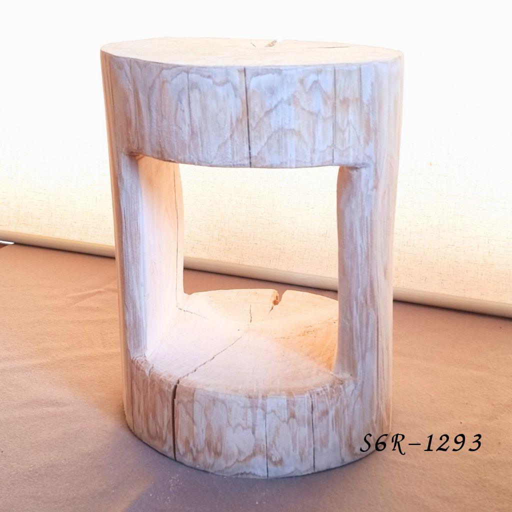 天然アロマ 東濃ひのき くり抜き シンプル 丸太スツール オーガニック