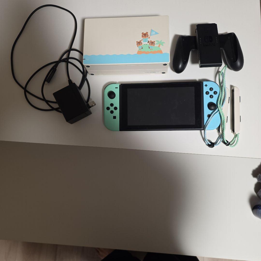 Nintendo Switch 青/緑 動物デザイン 本体