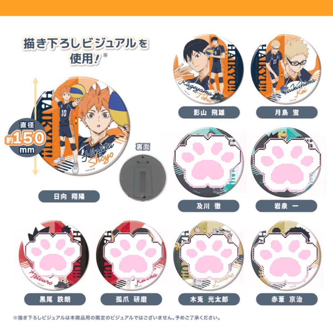 ハイキュー BIG缶バッジコレクション 日向影山月島 烏野セット