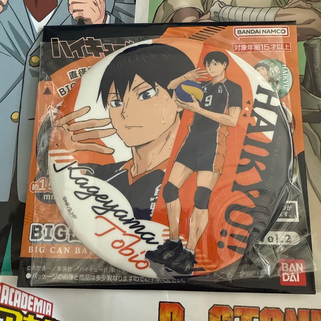 ハイキュー BIG缶バッジコレクション 日向影山月島 烏野セット