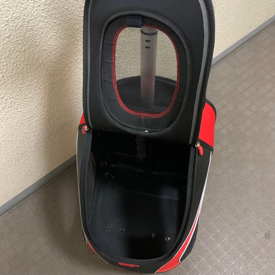 PAWS カート式キャリーバッグ　レッド