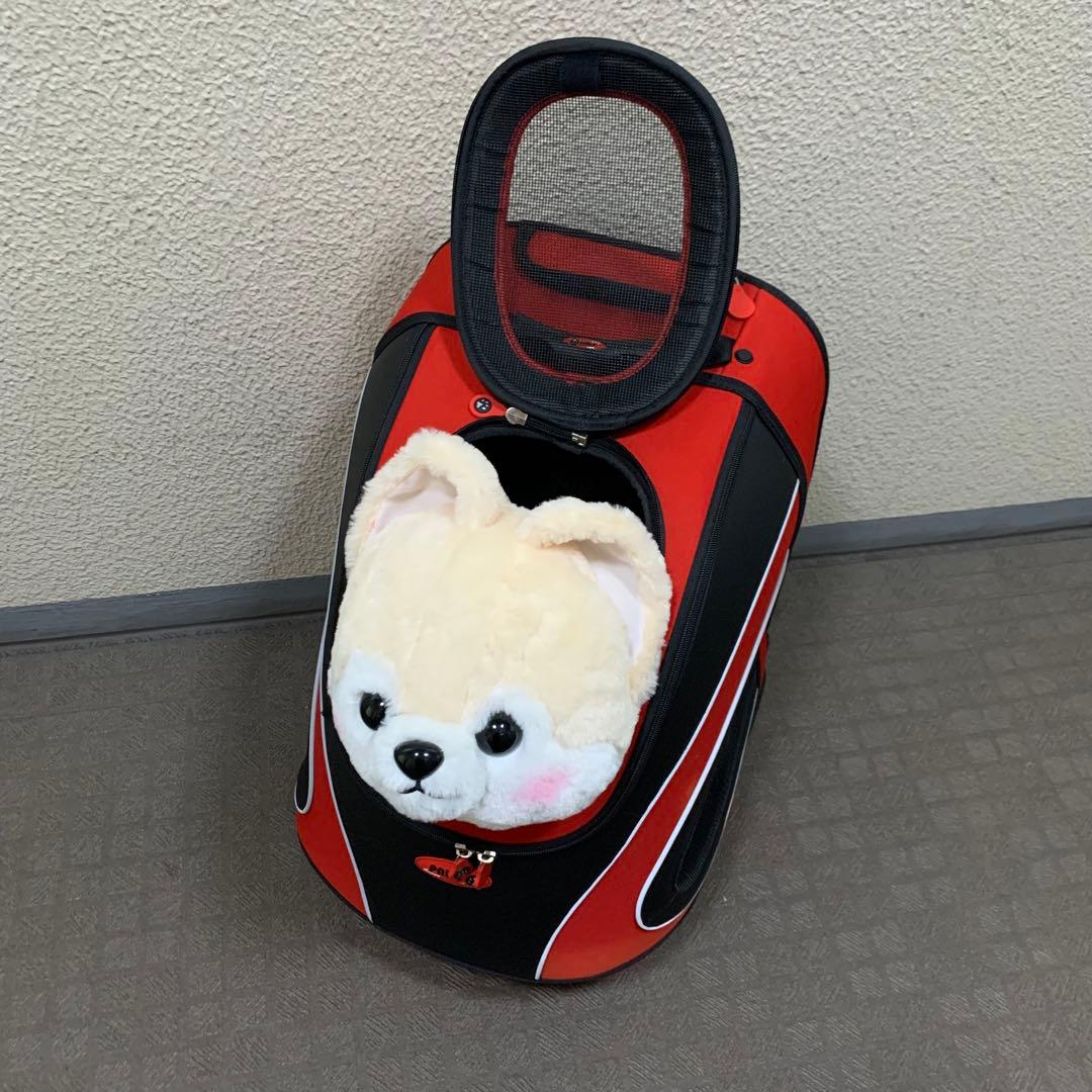 PAWS カート式キャリーバッグ　レッド